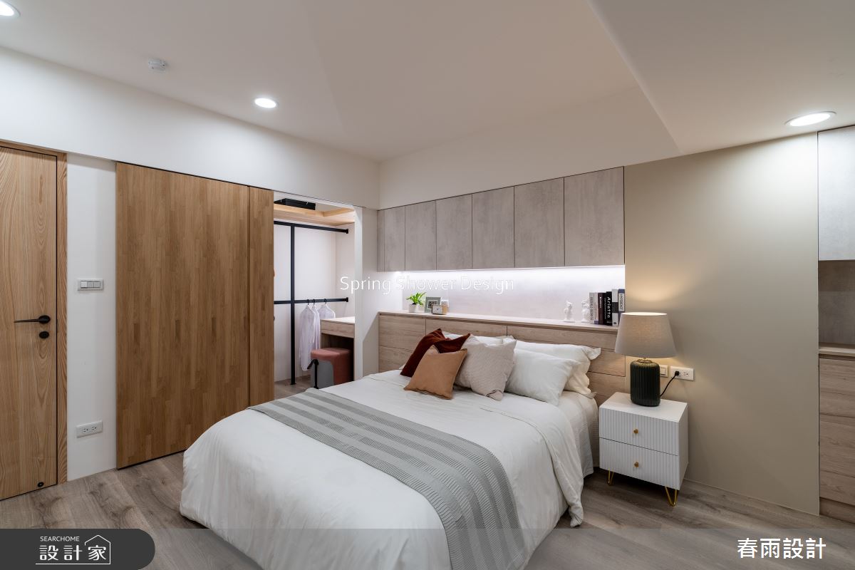 老屋(16~30年)＿現代風臥室更衣間案例圖片＿春雨設計＿春雨_254 花旗大廈之26