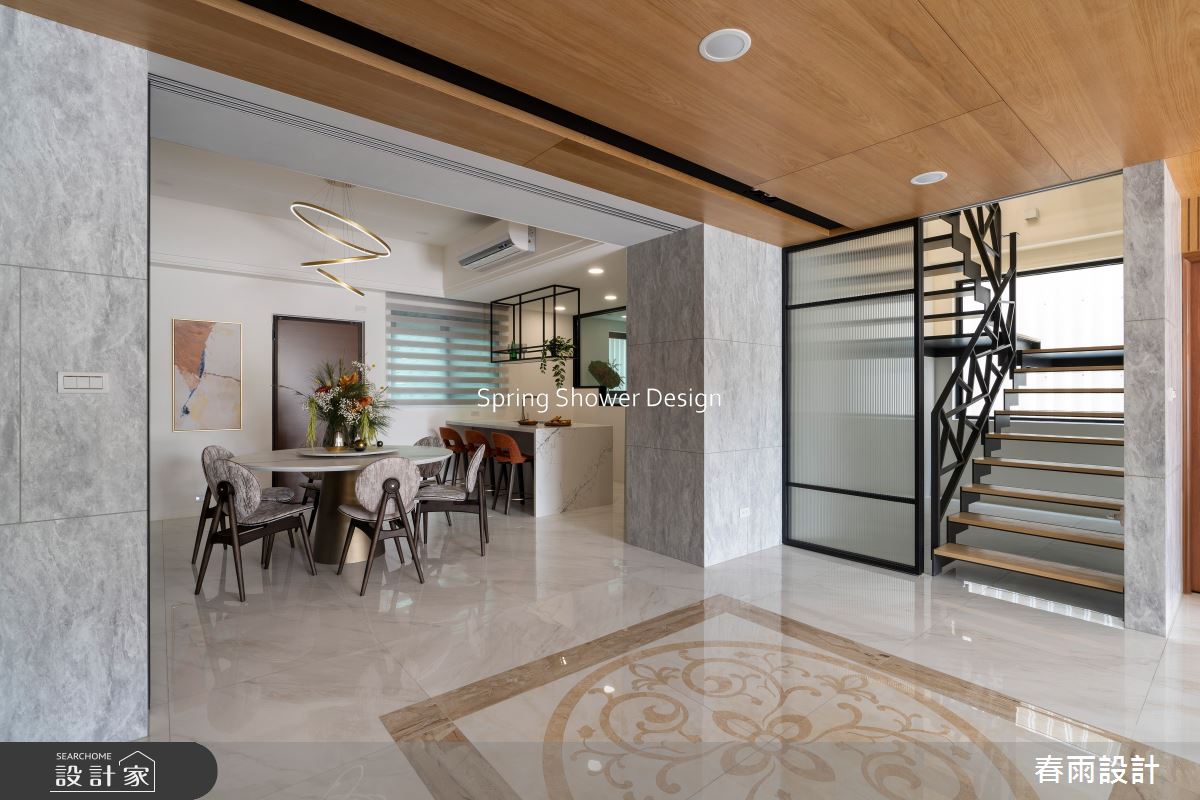 新成屋(5年以下)＿現代風餐廳廚房樓梯案例圖片＿春雨設計＿春雨_256 蘆竹楊公館之12