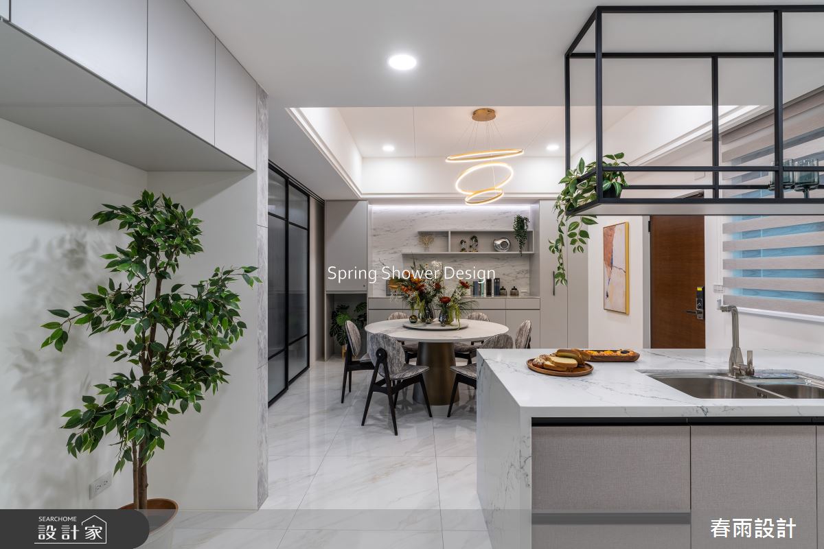 新成屋(5年以下)＿現代風餐廳吧檯中島案例圖片＿春雨設計＿春雨_256 蘆竹楊公館之17