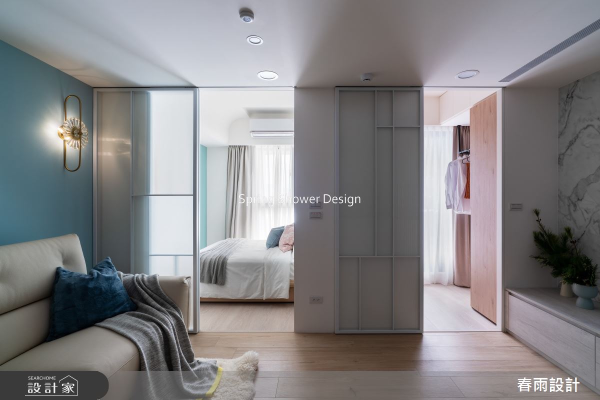 新成屋(5年以下)＿現代風客廳臥室更衣間案例圖片＿春雨設計＿春雨_257 金城舞之12