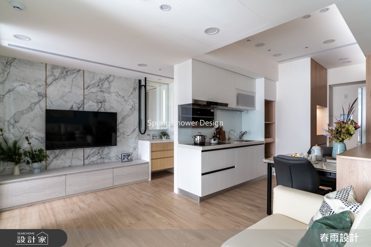 新成屋(5年以下)＿現代風客廳餐廳廚房案例圖片＿春雨設計＿春雨_257 金城舞之17