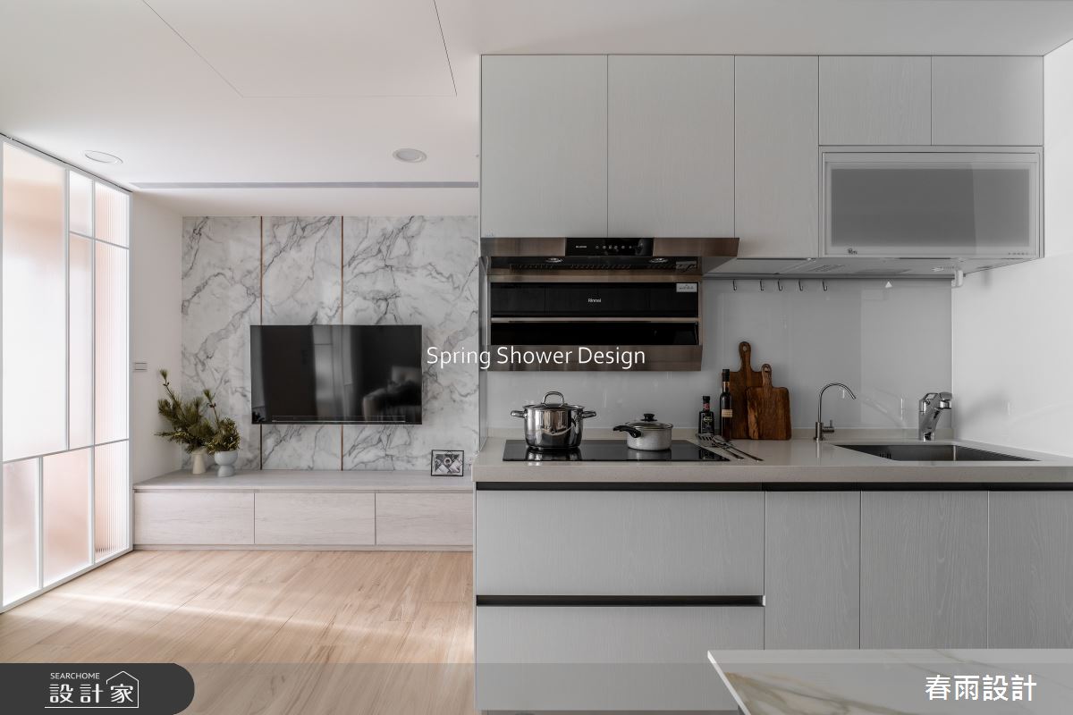 新成屋(5年以下)＿現代風客廳廚房案例圖片＿春雨設計＿春雨_257 金城舞之18
