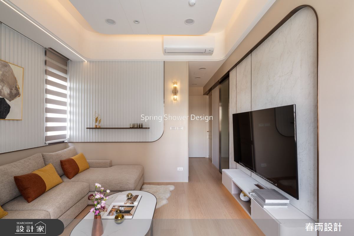 老屋(16~30年)＿現代風客廳案例圖片＿春雨設計＿春雨_258 重慶北路之6