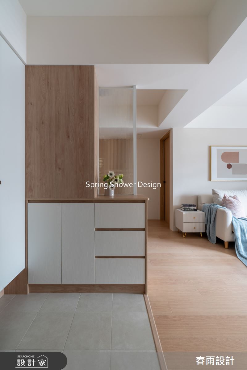 老屋(16~30年)＿簡約風玄關案例圖片＿春雨設計＿春雨_260 民族星鑽之1