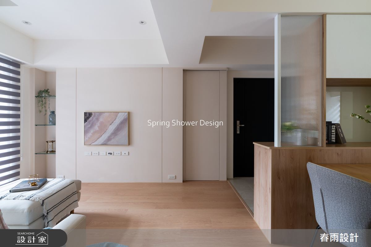 老屋(16~30年)＿簡約風客廳案例圖片＿春雨設計＿春雨_260 民族星鑽之11