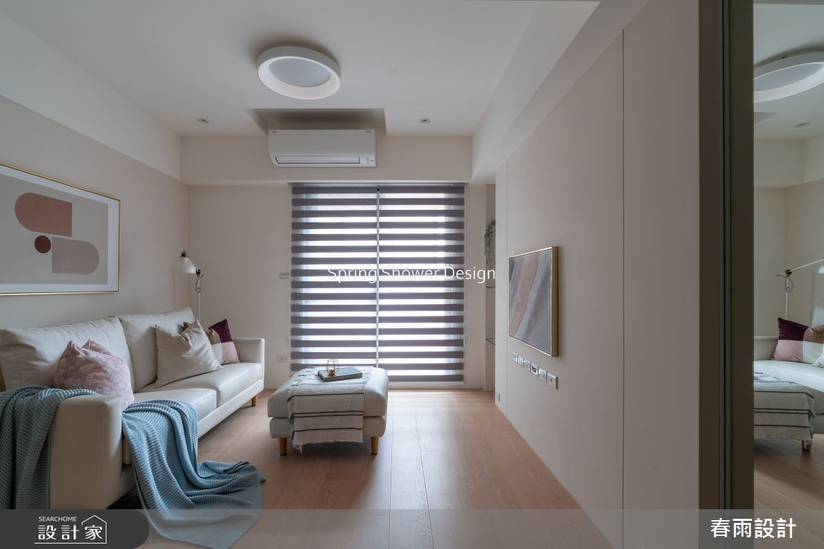 老屋(16~30年)＿簡約風客廳案例圖片＿春雨設計＿春雨_260 民族星鑽之8