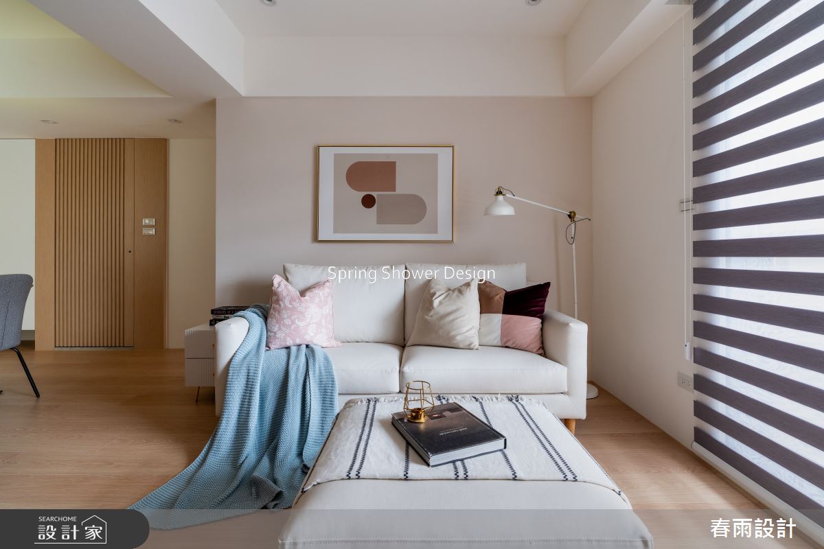 老屋(16~30年)＿簡約風客廳案例圖片＿春雨設計＿春雨_260 民族星鑽之10