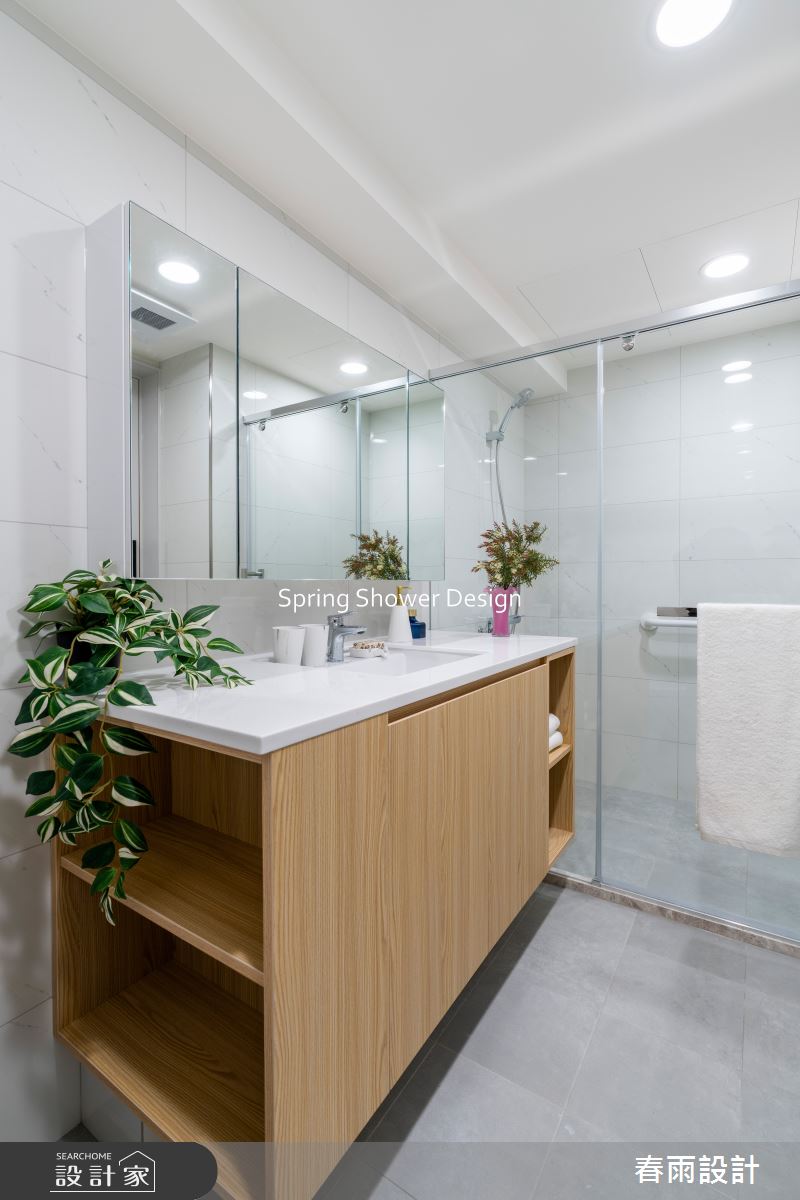 老屋(16~30年)＿簡約風浴室案例圖片＿春雨設計＿春雨_260 民族星鑽之32