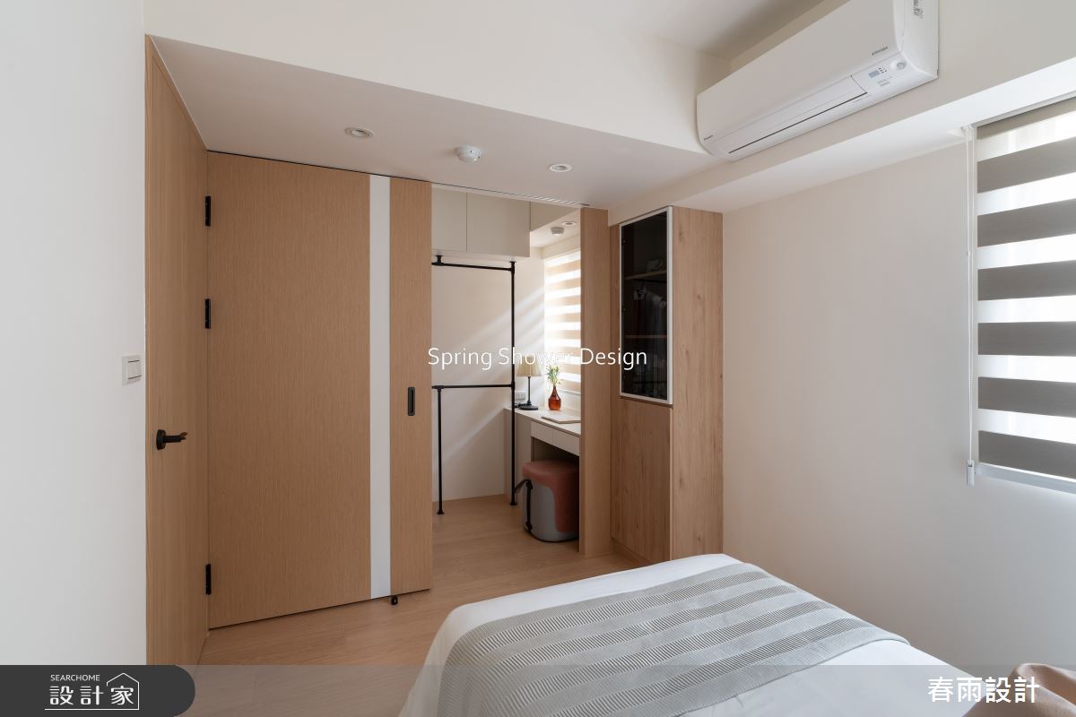 老屋(16~30年)＿簡約風臥室更衣間案例圖片＿春雨設計＿春雨_260 民族星鑽之28