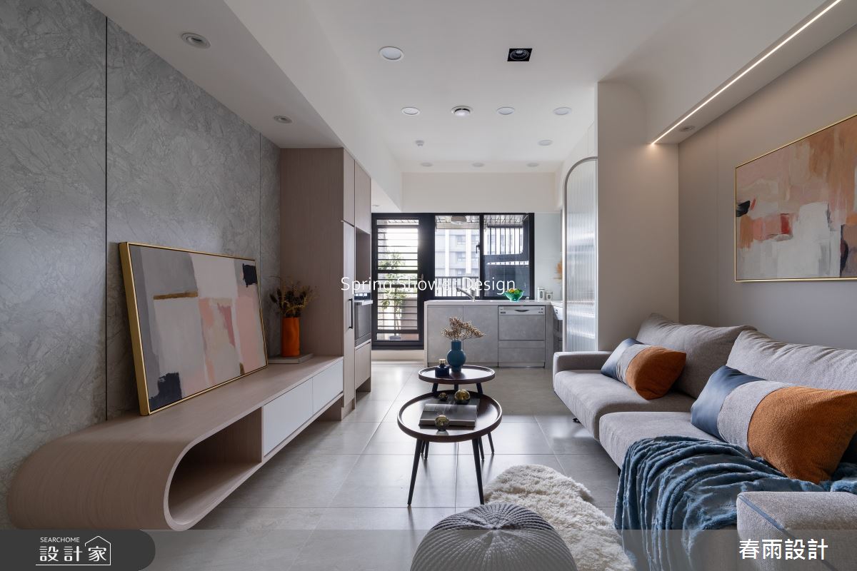 新成屋(5年以下)＿現代風客廳廚房案例圖片＿春雨設計＿春雨_261 新橫濱星野區之11