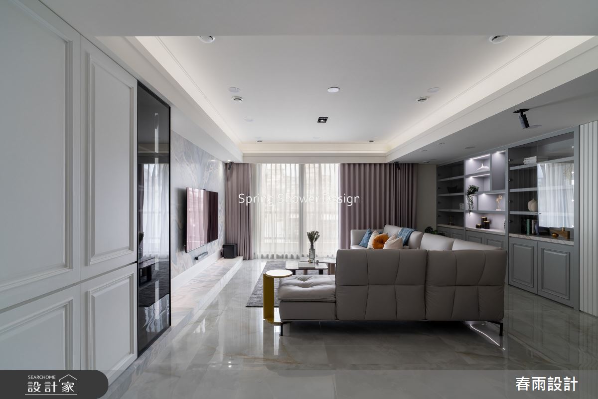 老屋(16~30年)＿美式風客廳案例圖片＿春雨設計＿春雨_265 元大欽品之4