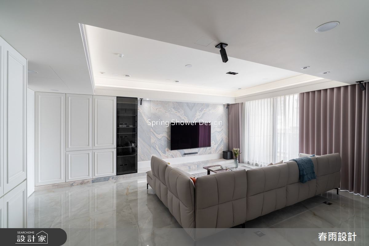 老屋(16~30年)＿美式風客廳案例圖片＿春雨設計＿春雨_265 元大欽品之6