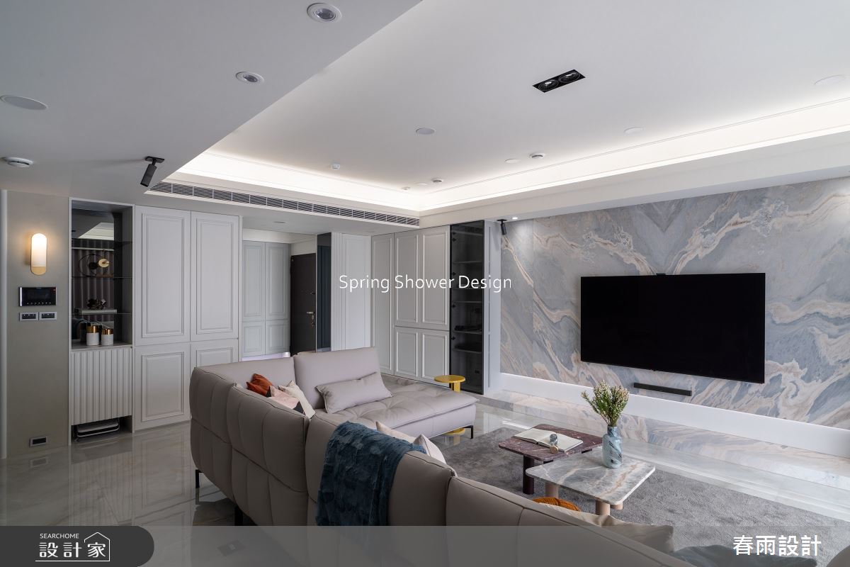 老屋(16~30年)＿美式風客廳案例圖片＿春雨設計＿春雨_265 元大欽品之9