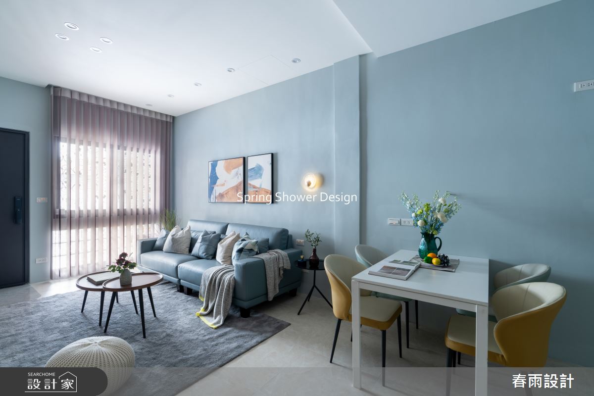 老屋(16~30年)＿現代風客廳餐廳案例圖片＿春雨設計＿春雨_266 忠信街之6