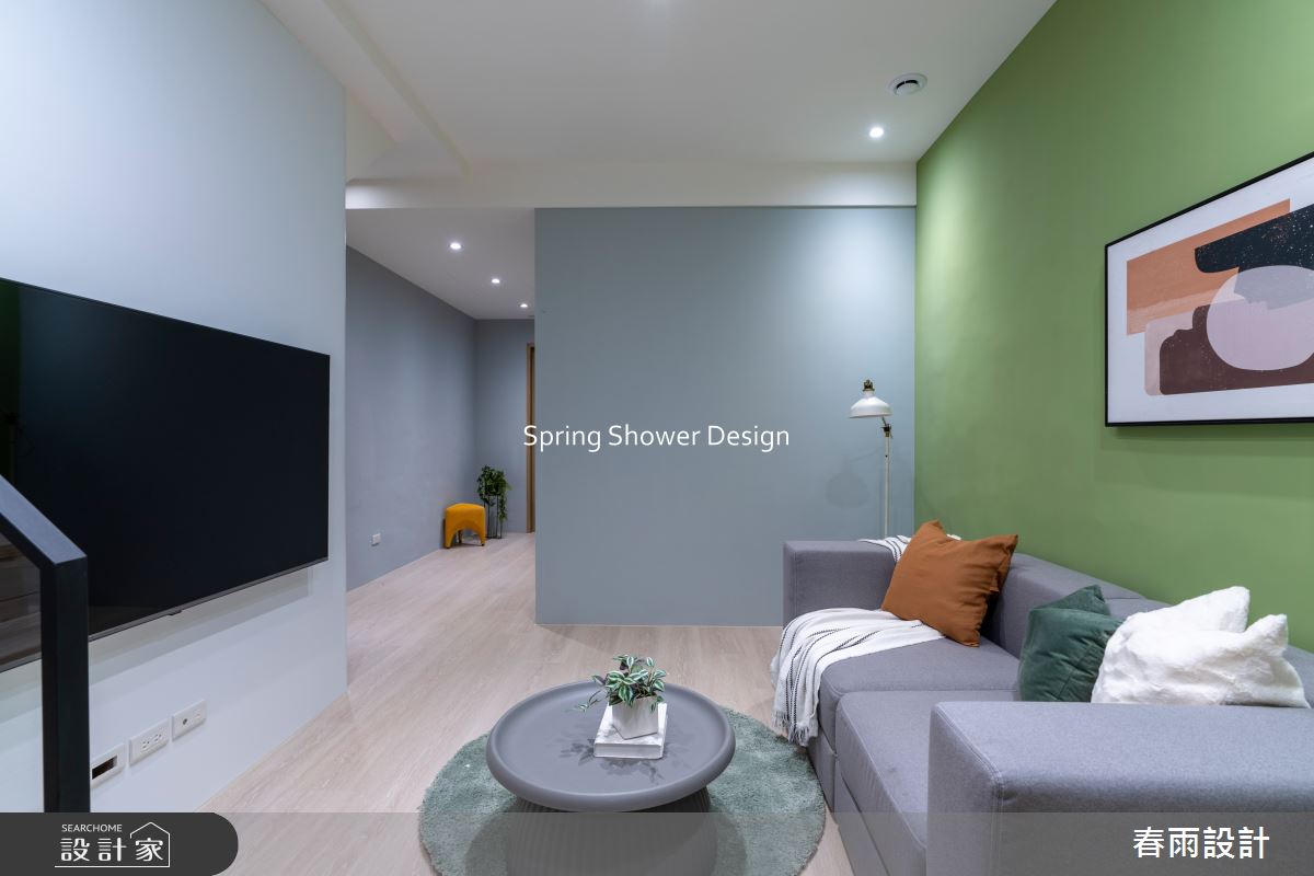 老屋(16~30年)＿現代風客廳案例圖片＿春雨設計＿春雨_266 忠信街之17