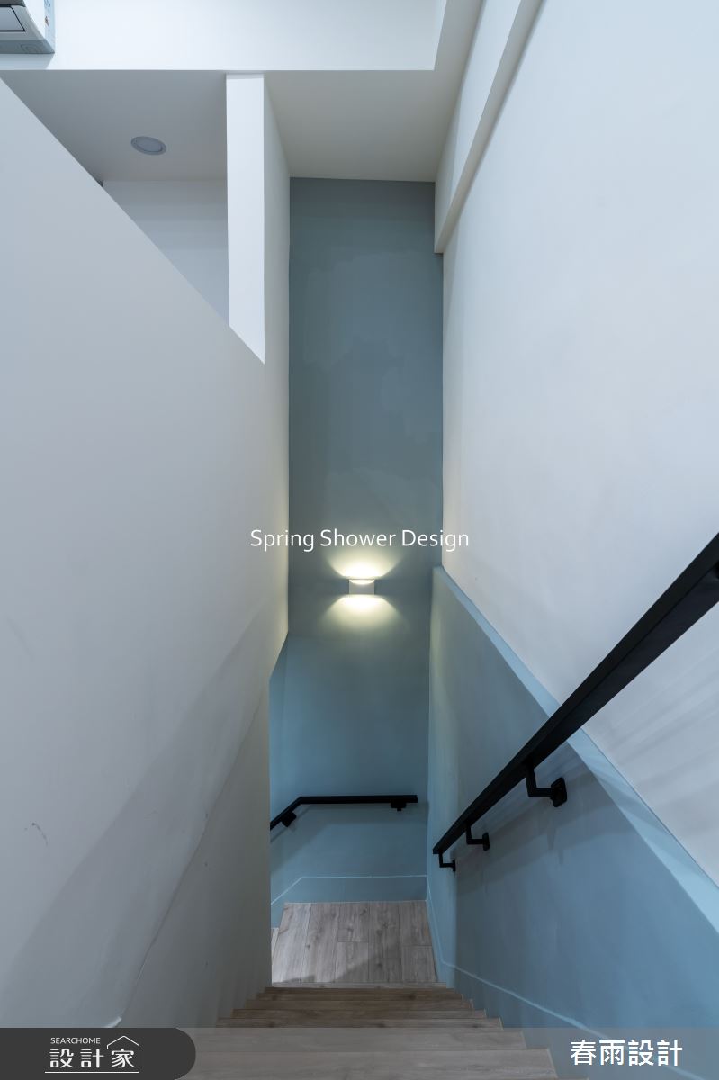 老屋(16~30年)＿現代風樓梯案例圖片＿春雨設計＿春雨_266 忠信街之32
