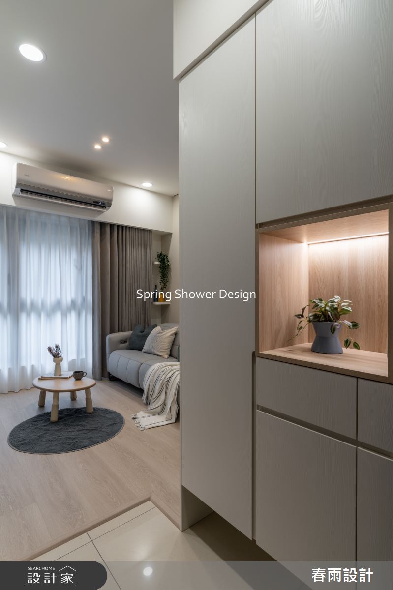 18坪新成屋(5年以下)＿北歐風玄關客廳案例圖片＿春雨設計＿春雨_269 達永秋鄉之1