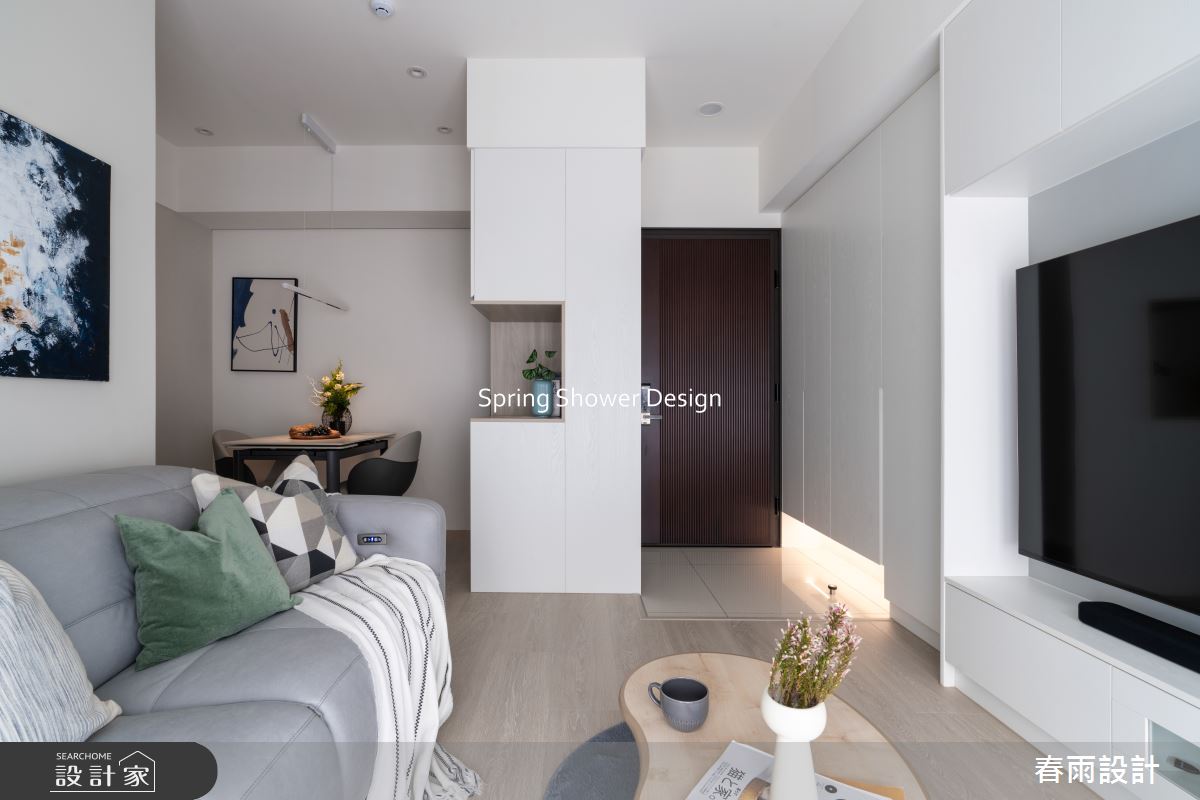 18坪新成屋(5年以下)＿北歐風玄關客廳餐廳案例圖片＿春雨設計＿春雨_269 達永秋鄉之10