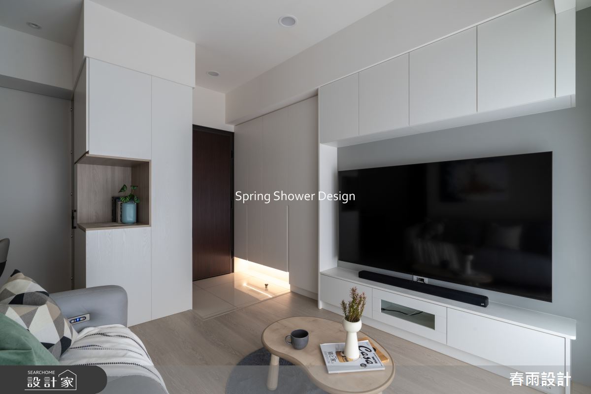 18坪新成屋(5年以下)＿北歐風玄關客廳案例圖片＿春雨設計＿春雨_269 達永秋鄉之11
