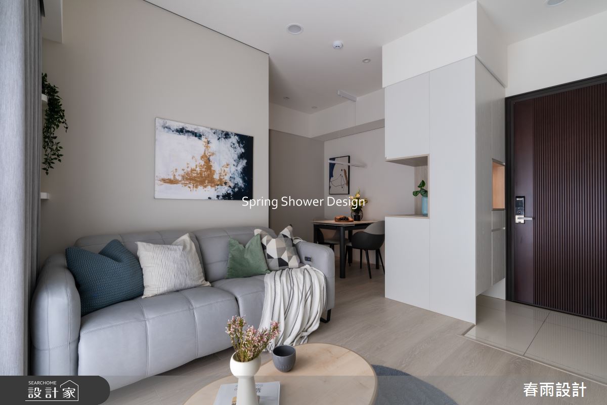 18坪新成屋(5年以下)＿北歐風玄關客廳餐廳案例圖片＿春雨設計＿春雨_269 達永秋鄉之12