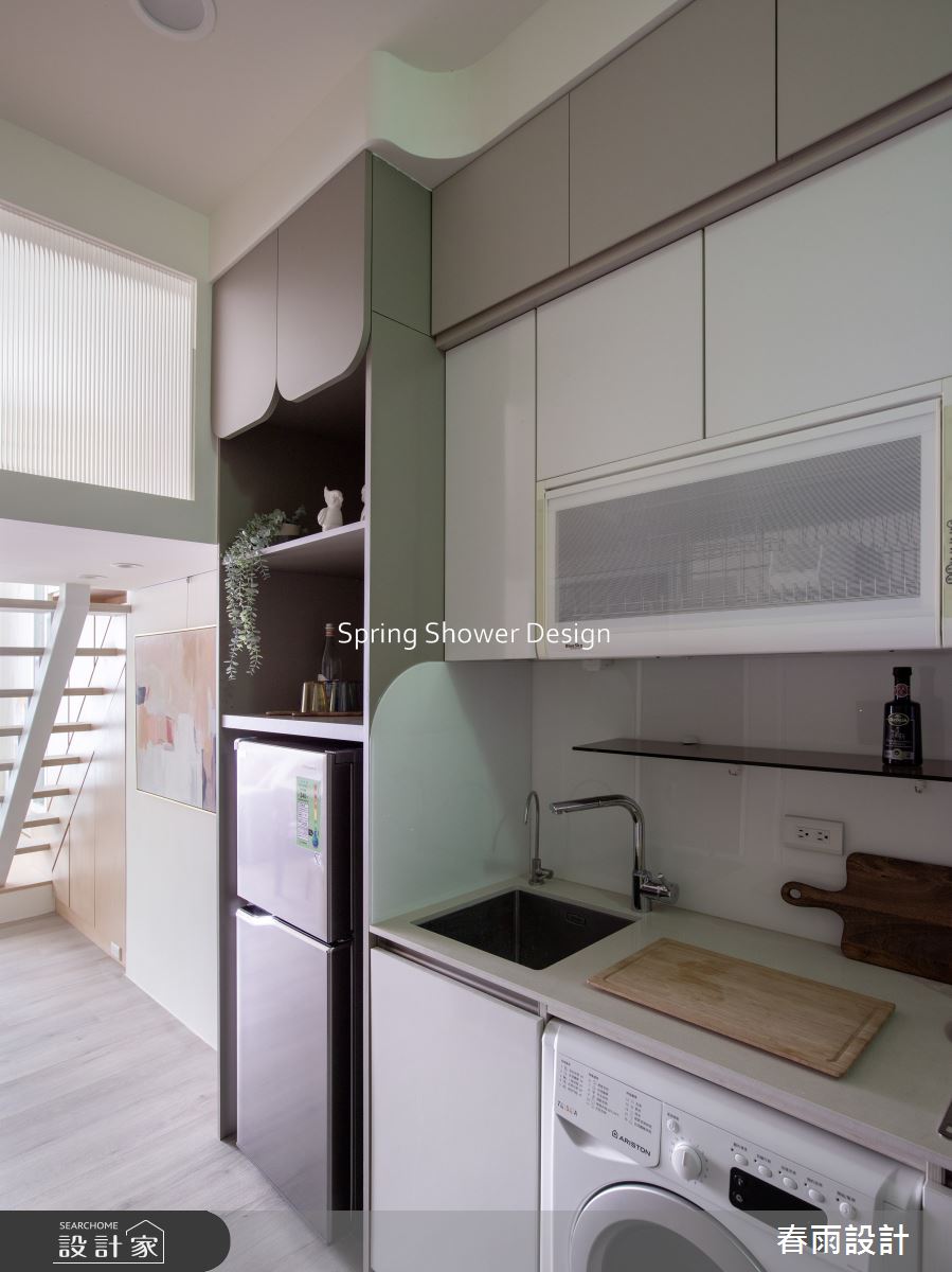 新成屋(5年以下)＿美式風廚房案例圖片＿春雨設計＿春雨_273 中山Q1之5
