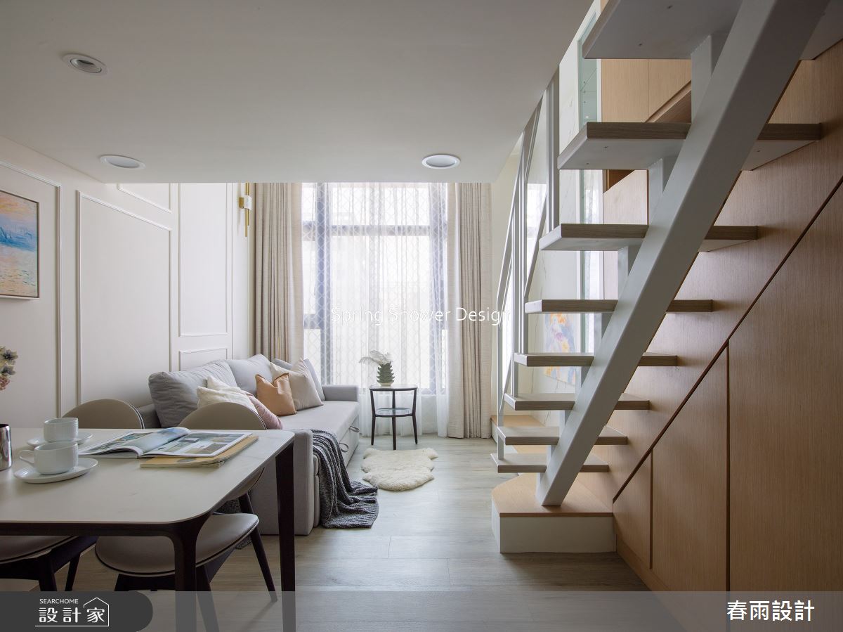 新成屋(5年以下)＿美式風客廳餐廳樓梯案例圖片＿春雨設計＿春雨_273 中山Q1之10