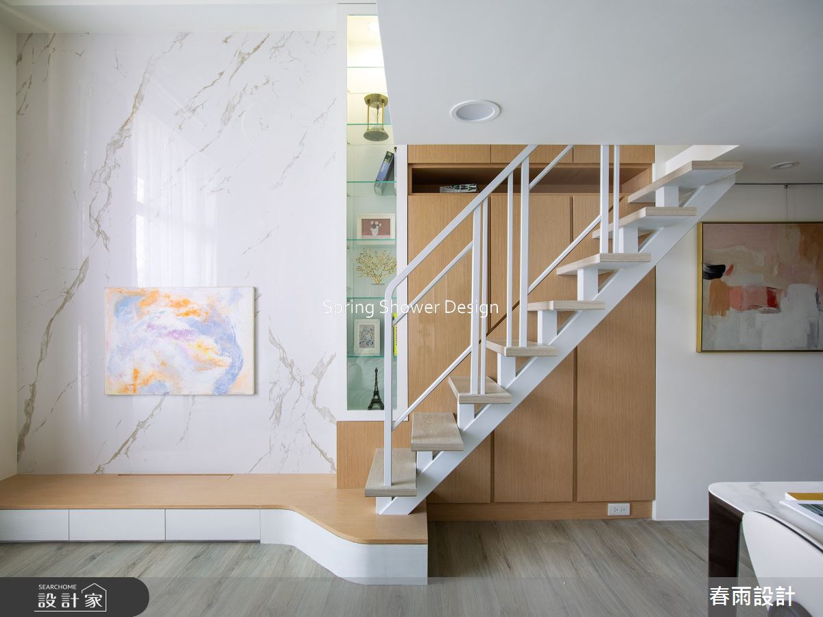 新成屋(5年以下)＿美式風客廳樓梯案例圖片＿春雨設計＿春雨_273 中山Q1之15