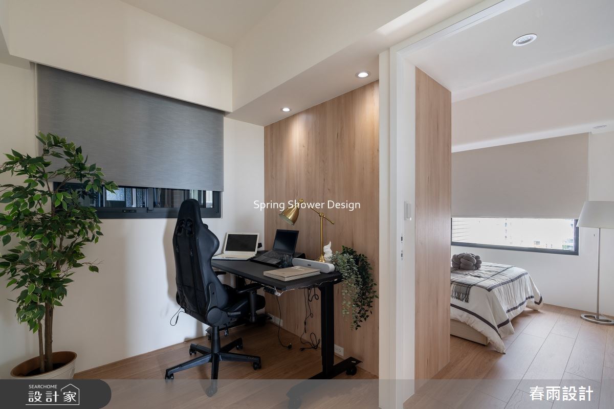 30坪新成屋(5年以下)＿現代風臥室書房工作區案例圖片＿春雨設計＿春雨_278 華相楓2之20