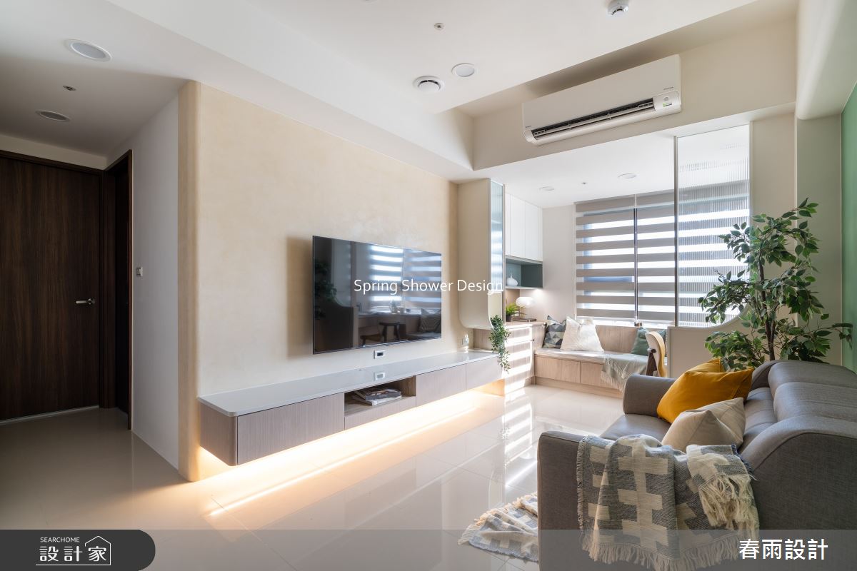 新成屋(5年以下)＿北歐風客廳臥榻案例圖片＿春雨設計＿春雨_280 名軒海樂地之11