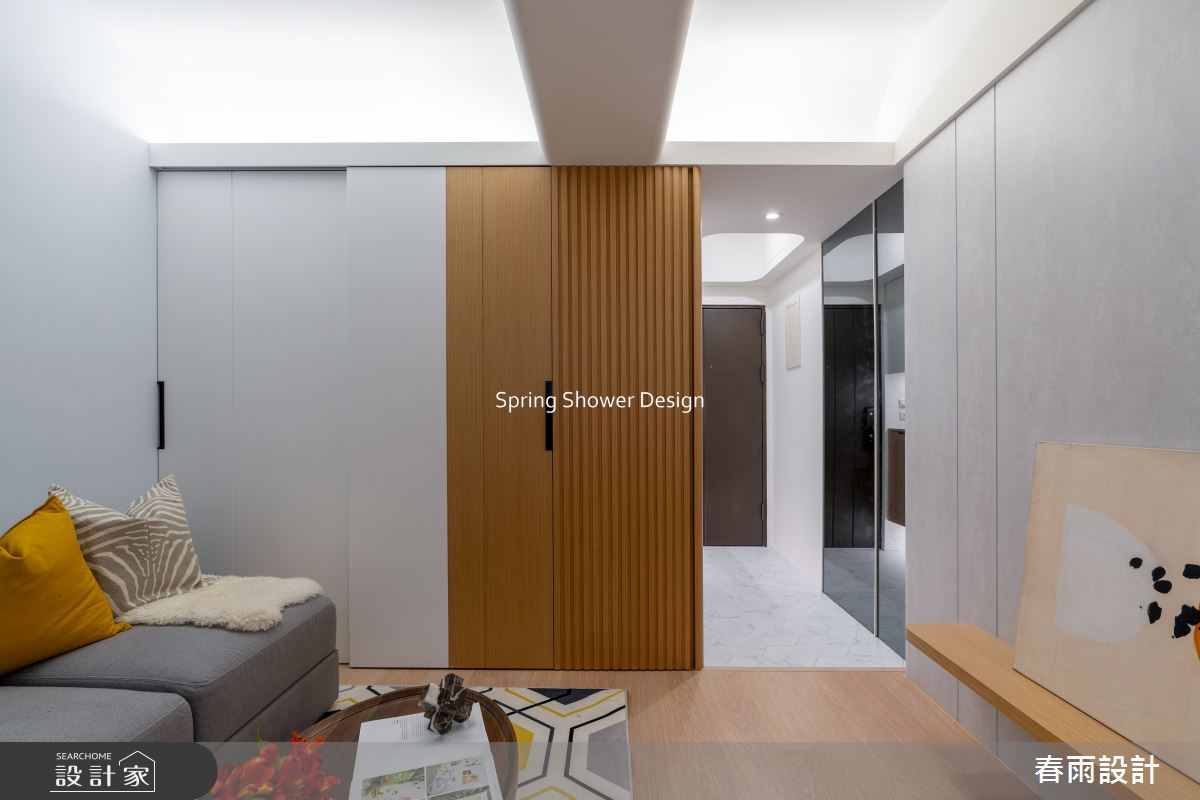 老屋(16~30年)＿現代風玄關客廳案例圖片＿春雨設計＿春雨_281 昇陽大地之3
