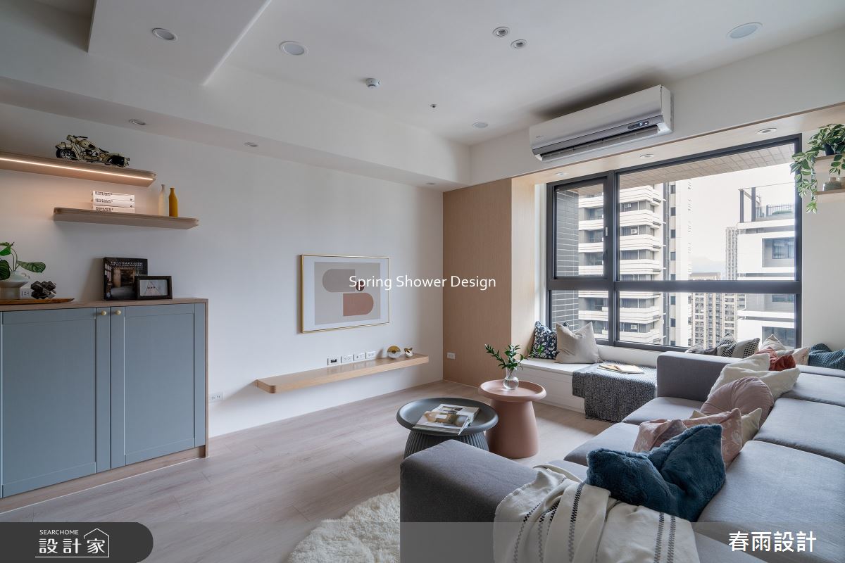 新成屋(5年以下)＿美式風客廳臥榻案例圖片＿春雨設計＿春雨_282 雅朵花園之4