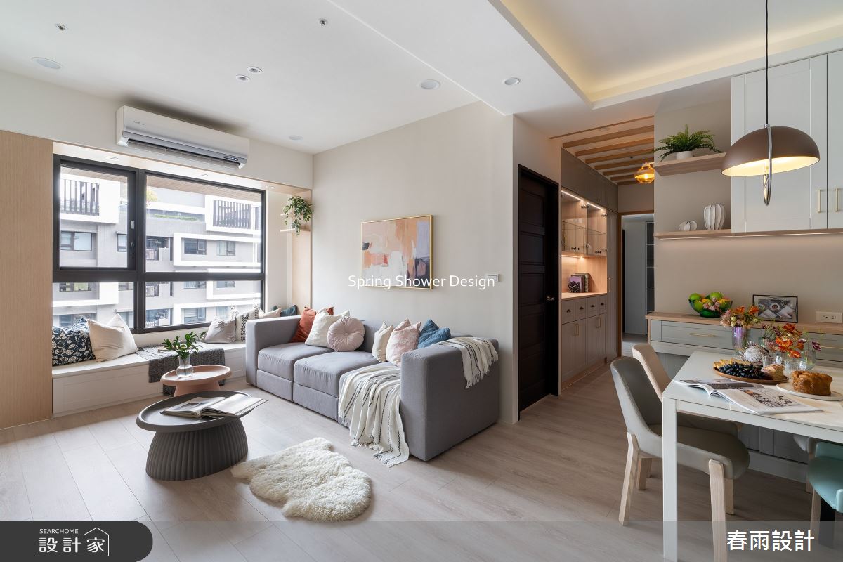 新成屋(5年以下)＿美式風客廳餐廳書房案例圖片＿春雨設計＿春雨_282 雅朵花園之9