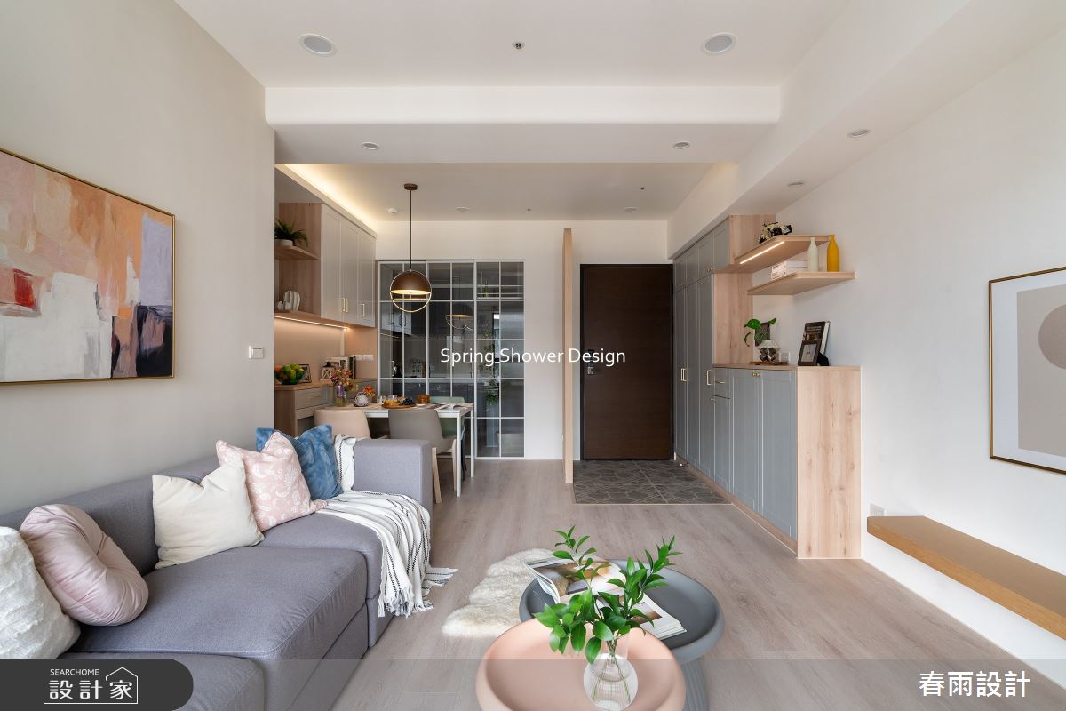 新成屋(5年以下)＿美式風玄關客廳餐廳案例圖片＿春雨設計＿春雨_282 雅朵花園之12