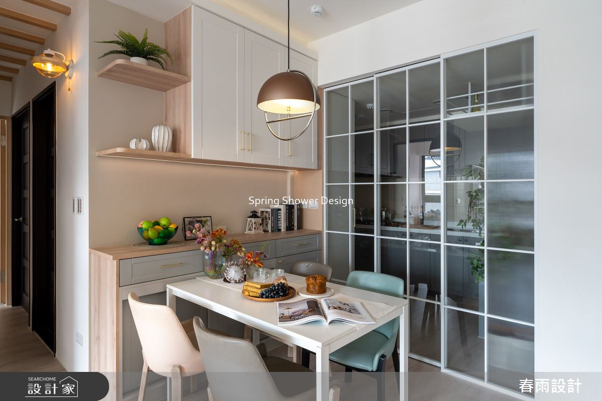 新成屋(5年以下)＿美式風餐廳案例圖片＿春雨設計＿春雨_282 雅朵花園之15
