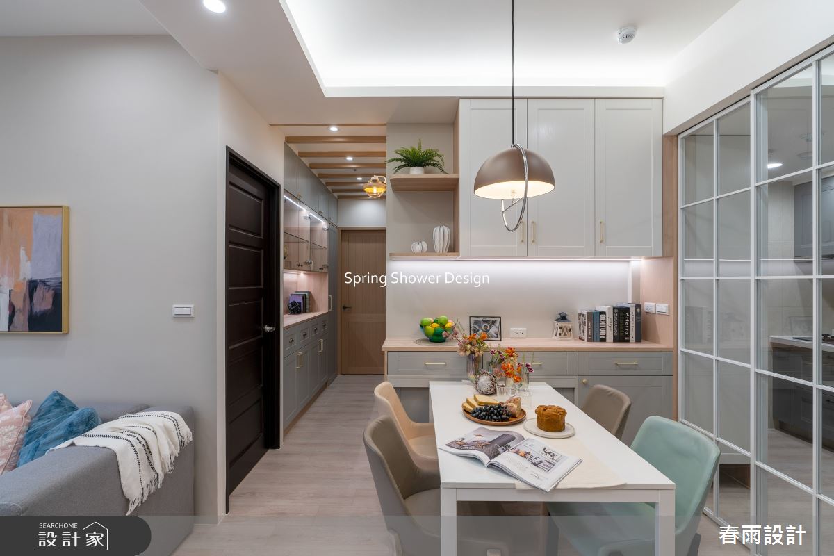 新成屋(5年以下)＿美式風餐廳走廊案例圖片＿春雨設計＿春雨_282 雅朵花園之23
