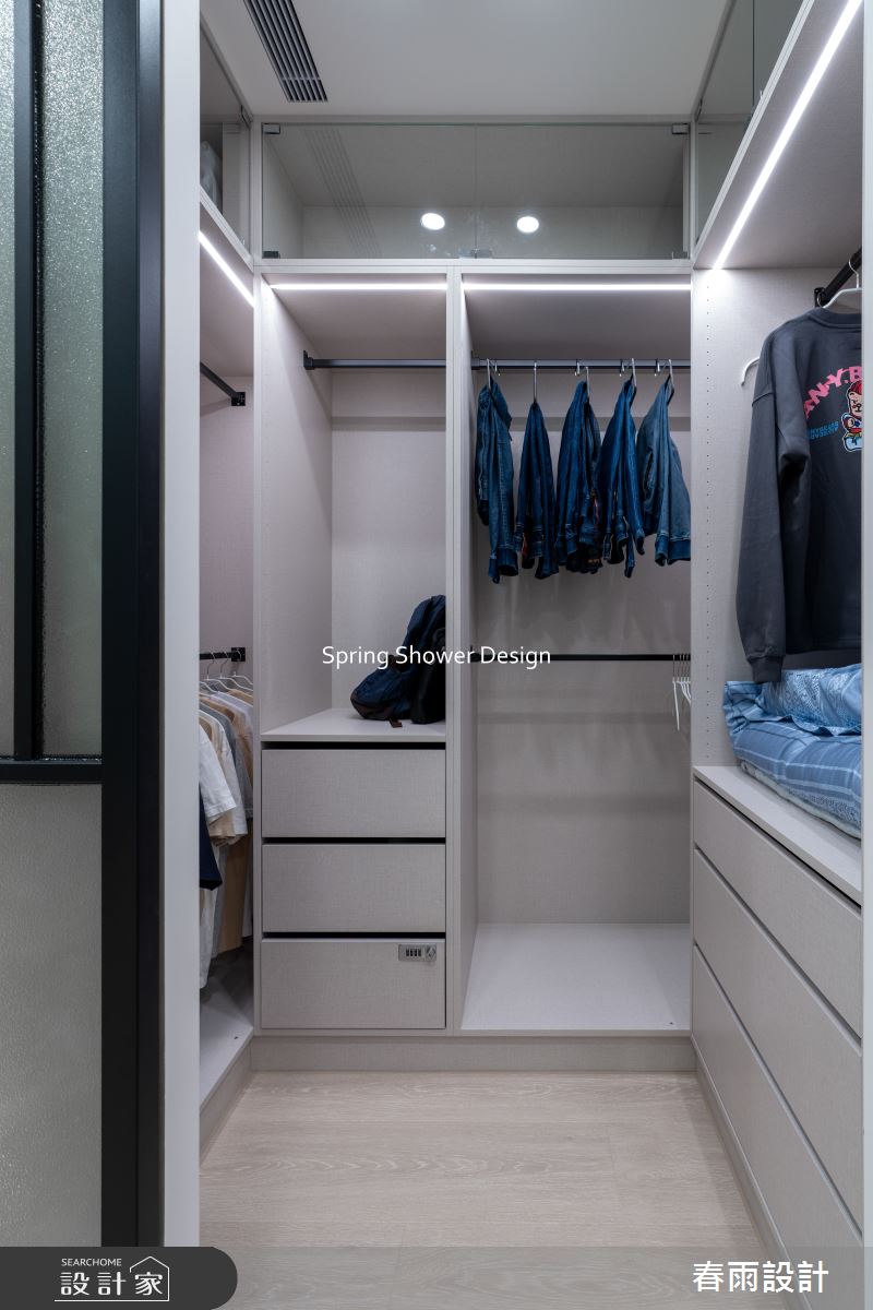 新成屋(5年以下)＿現代風更衣間案例圖片＿春雨設計＿春雨_283 築禾交響院之43