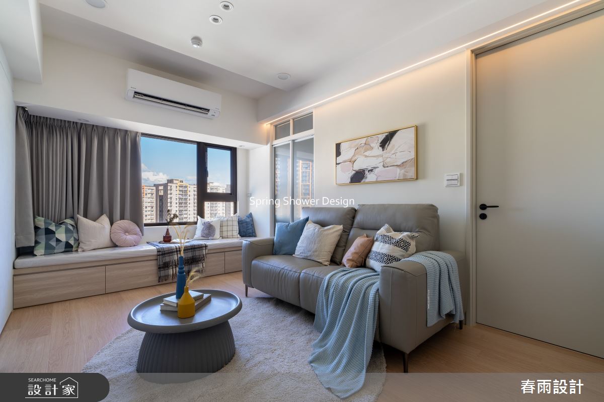 新成屋(5年以下)＿現代風客廳臥榻案例圖片＿春雨設計＿春雨_288 寶亞南山公館之15