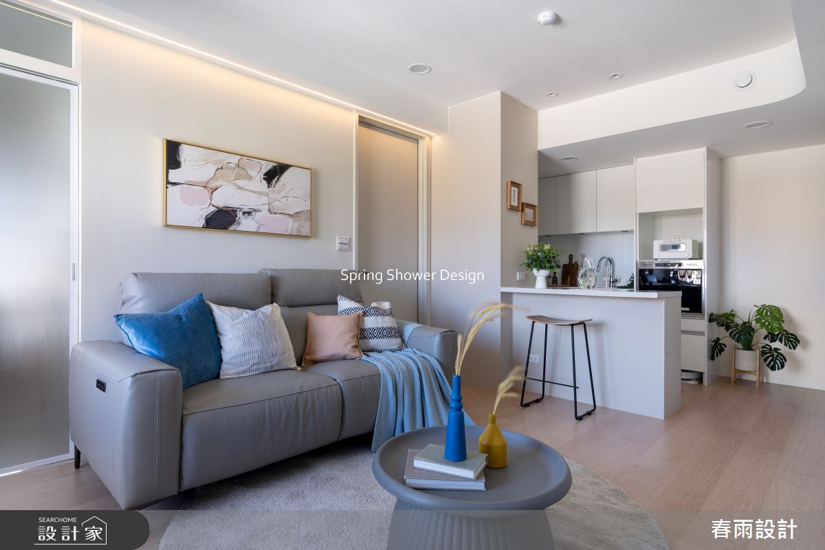 新成屋(5年以下)＿現代風客廳餐廳廚房吧檯案例圖片＿春雨設計＿春雨_288 寶亞南山公館之16