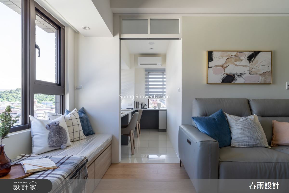 新成屋(5年以下)＿現代風客廳書房臥榻案例圖片＿春雨設計＿春雨_288 寶亞南山公館之27