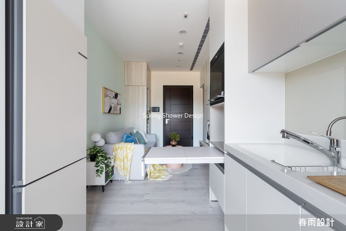 新成屋(5年以下)＿現代風客廳廚房案例圖片＿春雨設計＿春雨_290 岳榕莊之13