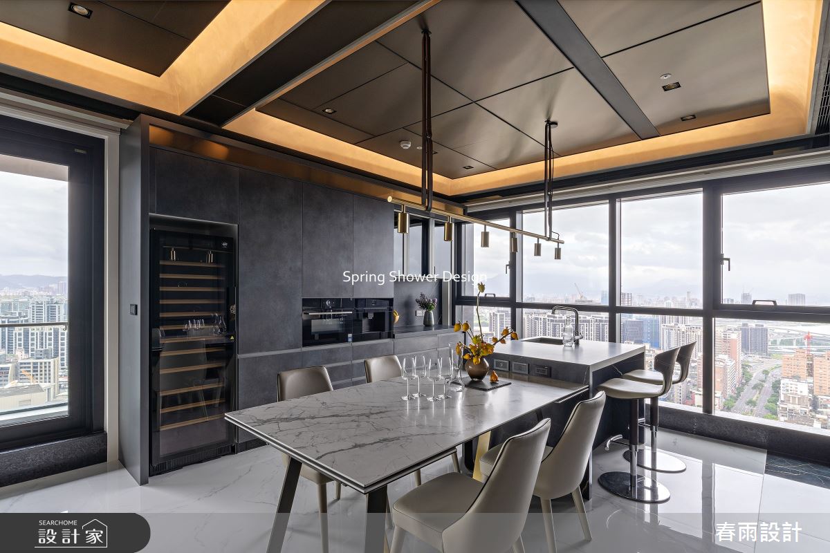 新成屋(5年以下)＿現代風餐廳中島案例圖片＿春雨設計＿春雨_292 三輝玳門之13