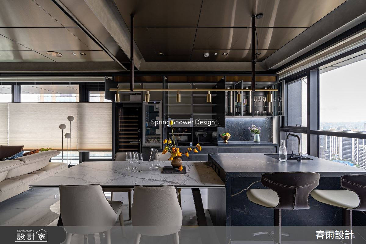 新成屋(5年以下)＿現代風餐廳中島案例圖片＿春雨設計＿春雨_292 三輝玳門之15
