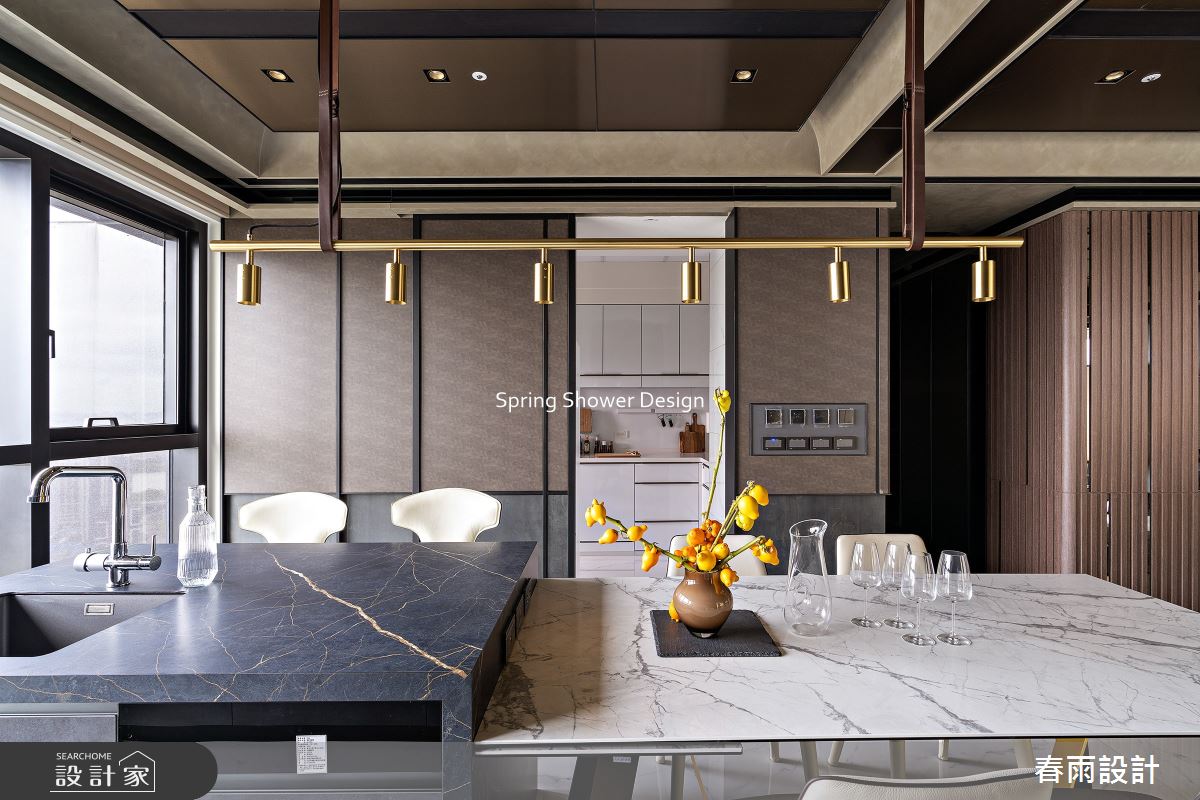 新成屋(5年以下)＿現代風餐廳廚房中島案例圖片＿春雨設計＿春雨_292 三輝玳門之18