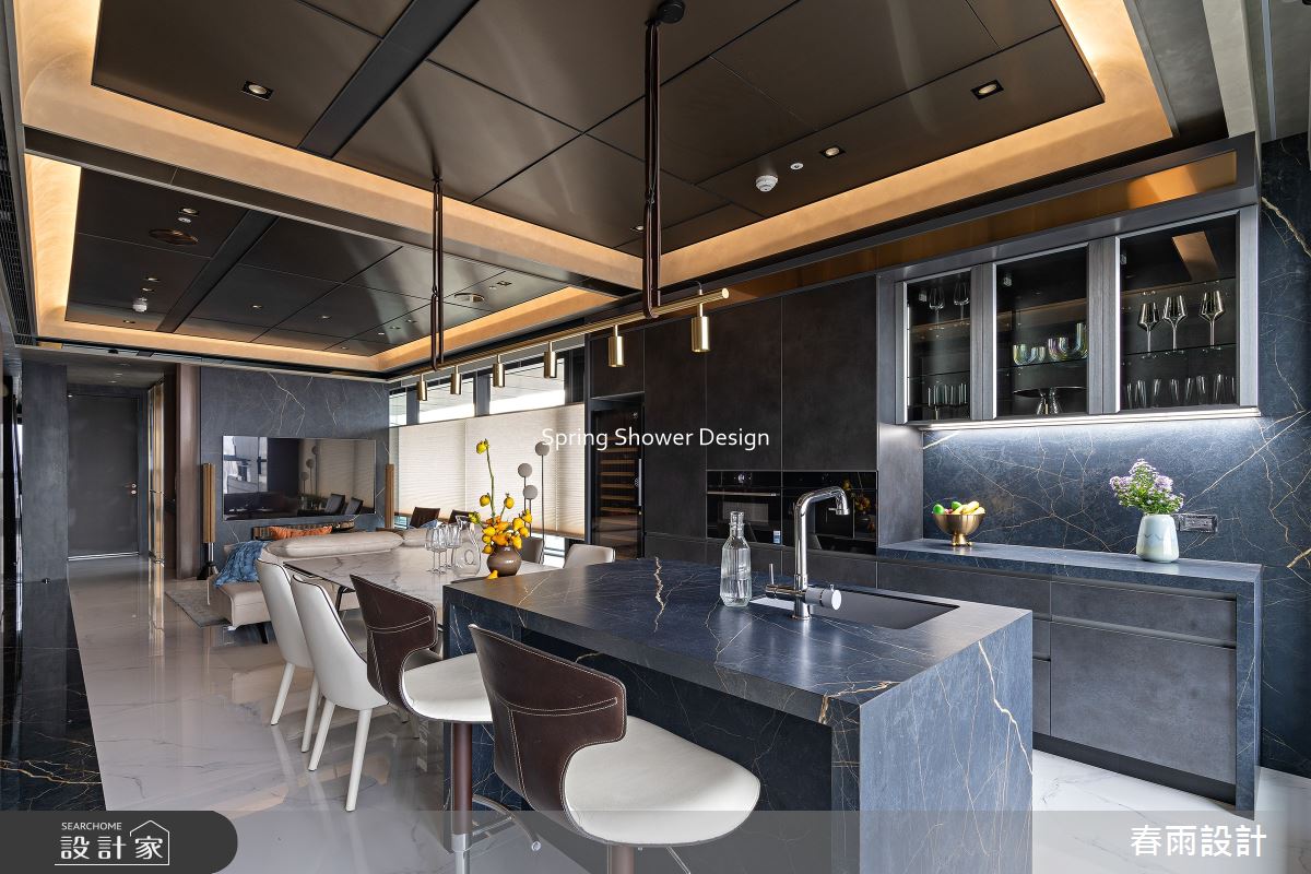 新成屋(5年以下)＿現代風餐廳中島案例圖片＿春雨設計＿春雨_292 三輝玳門之20