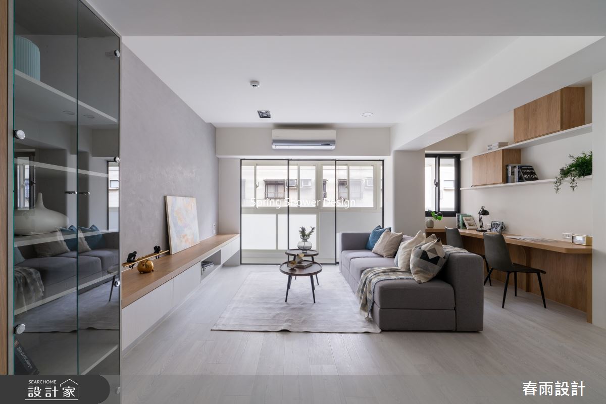 老屋(16~30年)＿北歐風客廳書房工作區案例圖片＿春雨設計＿春雨_294 復興北路之14
