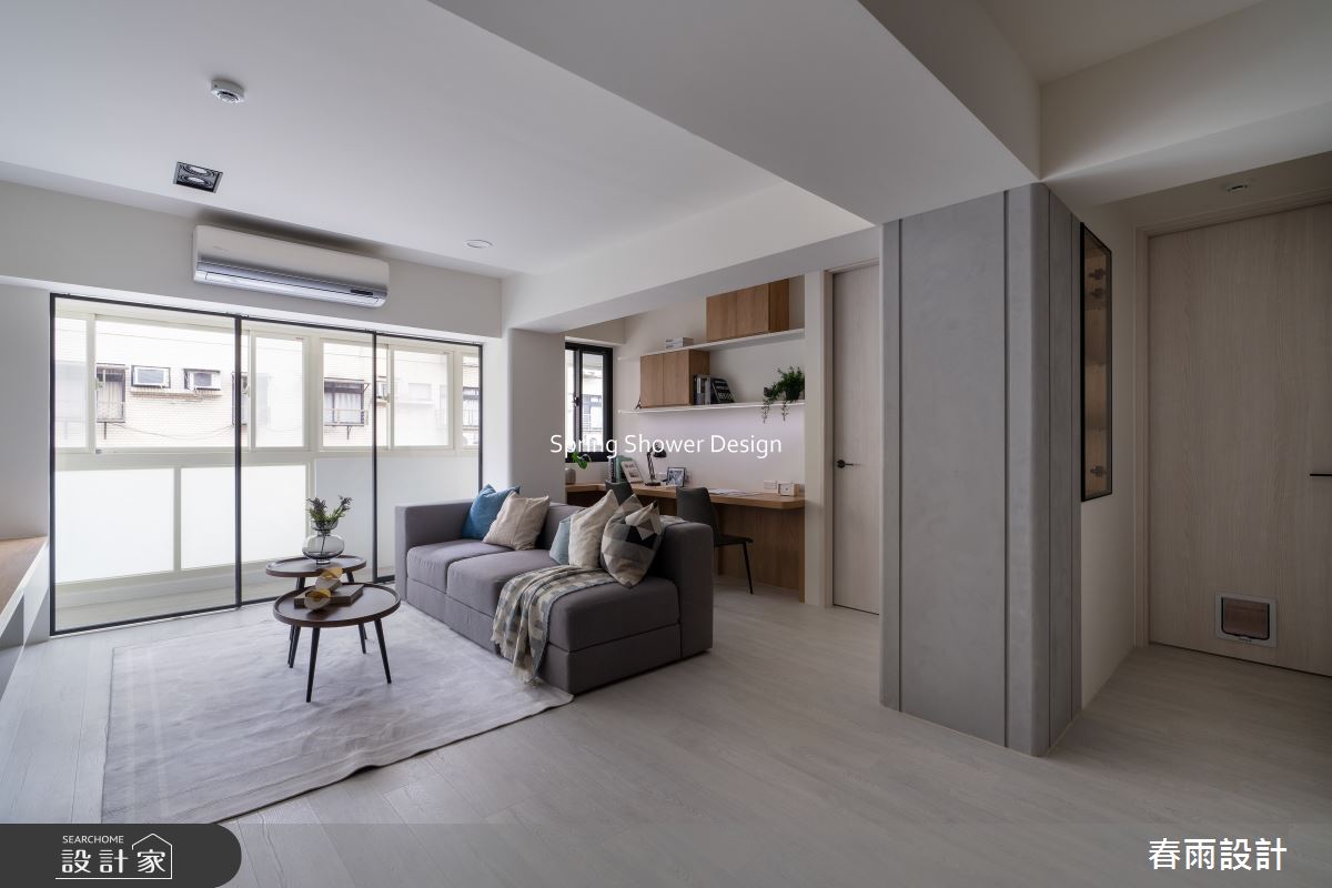 老屋(16~30年)＿北歐風客廳書房案例圖片＿春雨設計＿春雨_294 復興北路之15