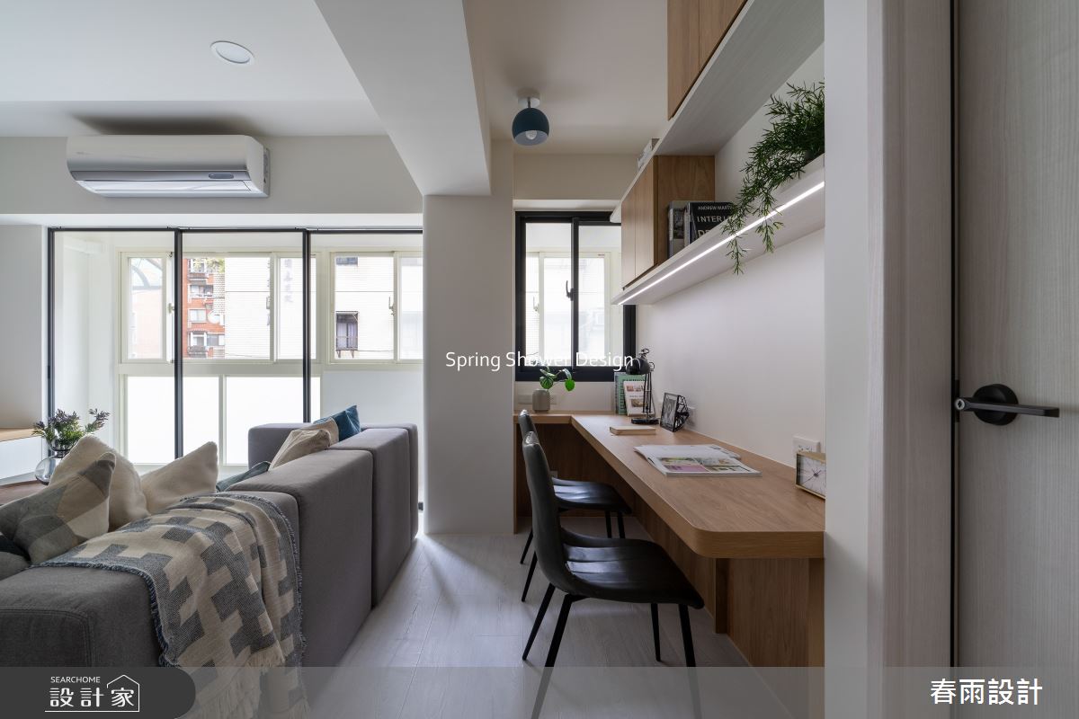 老屋(16~30年)＿北歐風書房案例圖片＿春雨設計＿春雨_294 復興北路之16