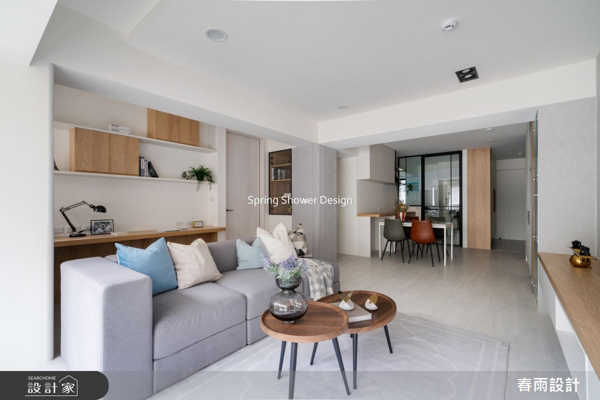 老屋(16~30年)＿北歐風客廳餐廳案例圖片＿春雨設計＿春雨_294 復興北路之19