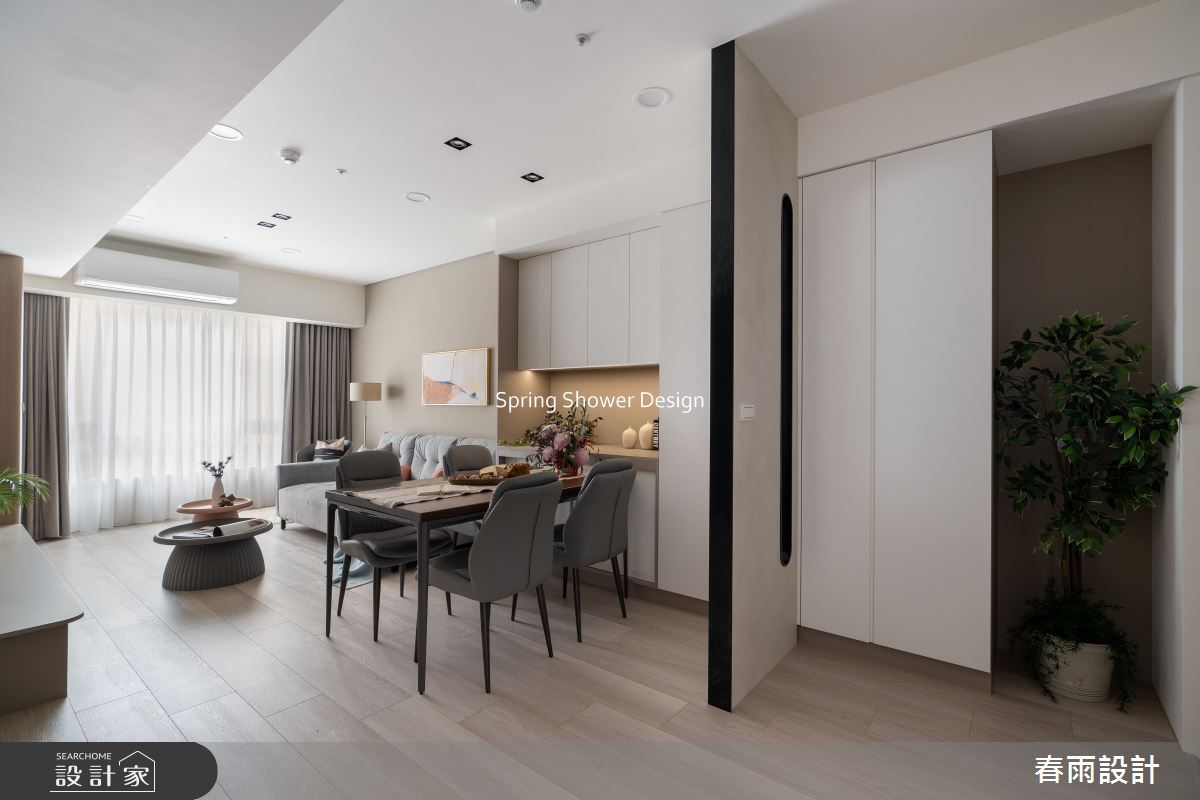 老屋(16~30年)＿現代風玄關客廳餐廳案例圖片＿春雨設計＿春雨_298 大學風呂之5