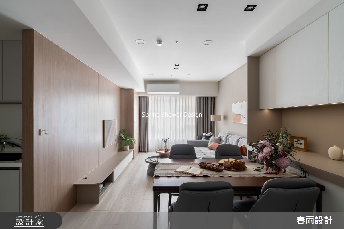 老屋(16~30年)＿現代風客廳餐廳案例圖片＿春雨設計＿春雨_298 大學風呂之7